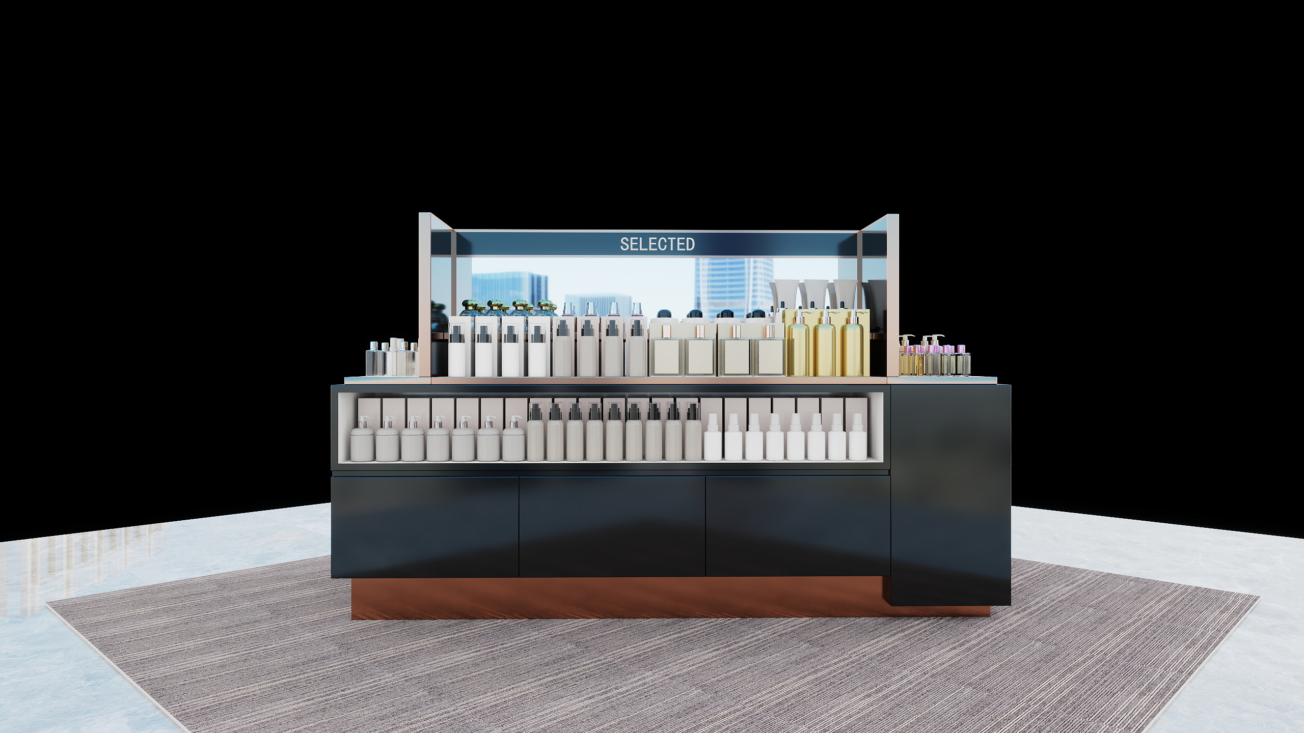 Cosmetics Display Cabinet